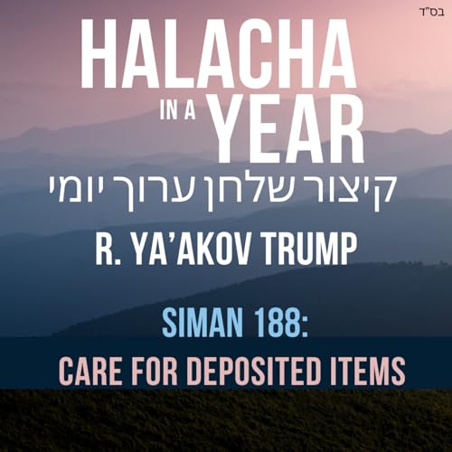 Siman 188 - Care for Deposited Items
