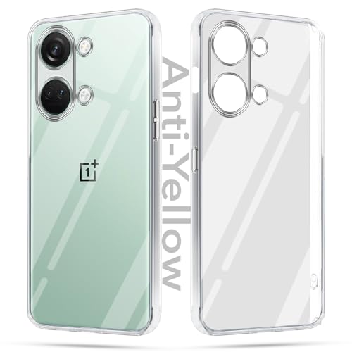 Image of Jkobi Lifetime Anti-Yellow Clear Back Case Cover for Oneplus Nord 3 5G (Sleek Hard Crystal | Shockproof and Camera Protection)