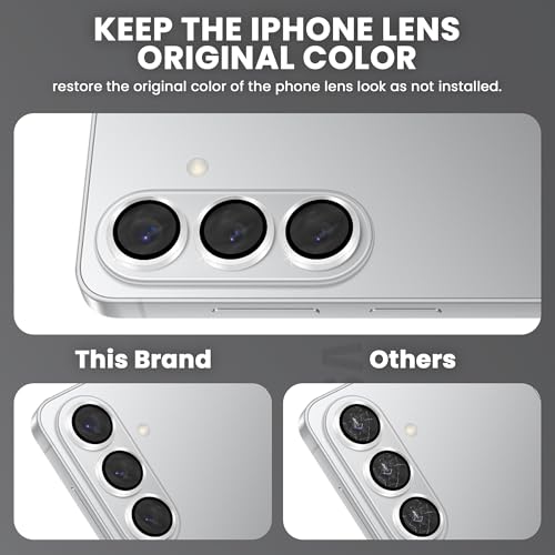Image of FIRST MART Silver Camera Ring Guard Protector for Samsung Galaxy S26 Plus | Tempered Glass with Metal Alloy Rings, HD Clear, Scratch Resistant, Case-Friendly | Pack of 1