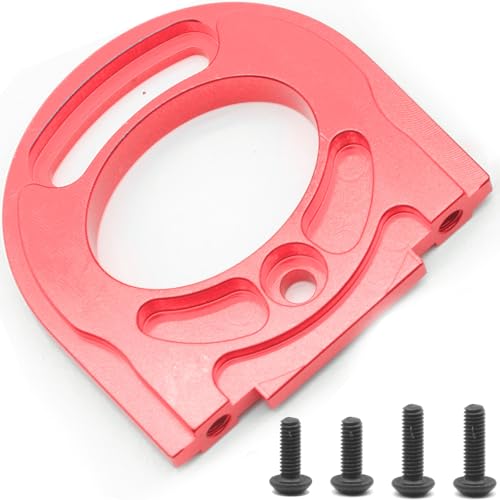 Aluminum Alloy Motor Mount Plate Compatible with Tamiya TT02 1/10 RC On-Road Touring Car - TT02 Motor Bracket High-Performance Upgrade Replacement Red