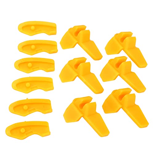 Tire Machine Mount Demount Duck Heads Rim Protectors Plastic Yellow Tyre Changer Accessories for Most Motorcycles and Cars 6 Pairs