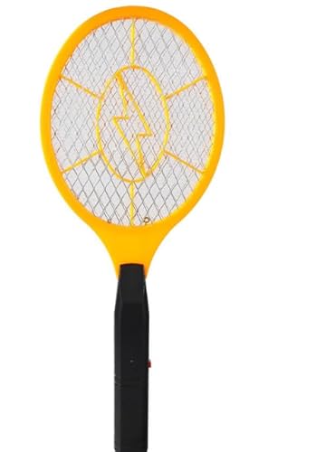 Household Strong Battery Electric Fly Swatter Fruit Worm Swatter Brilliant Smart Home Control (Yellow, One Size)