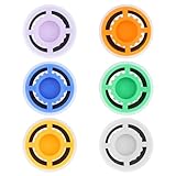 6 PCS Shower Flow Reducer Limiter, GPM 1.2/1.5/1.8/2.0/2.2/2.5 Shower Head Flow Restrictor, Plastic Showerhead Water Saver Pressure Reducer Limiter for Bathroom Toilet Fixed Showers Head 0.63 Inch