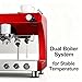 Industrial Espresso Machine - High Capacity Semi-Automatic with Volumetric Controls and Dual Boilers for Large Cafes, Commercial Espresso Maker with Pre-Infusion
