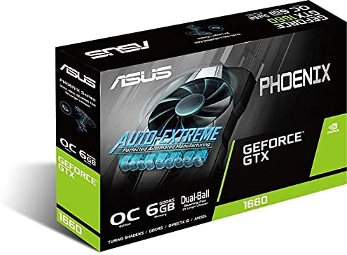 ASUS Phoenix GeForce GTX 1660 Super OC Edition 6 GB GDDR6, Scheda Video Gaming, Dissipatore Monoventola WingBlade per HTPC e Tecnologia Auto-Extreme ASUS Phoenix GeForce GTX 1660 Super OC Edition 6 GB GDDR6, Scheda Video Gaming, Dissipatore Monoventola WingBlade per HTPC e Tecnologia Auto-Extreme