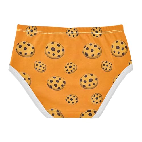 Chocolate Cookies Orange Girls Underwear Toddlers 2t Cotton Cute Panties Girl Stylish Undies Kids Briefs2