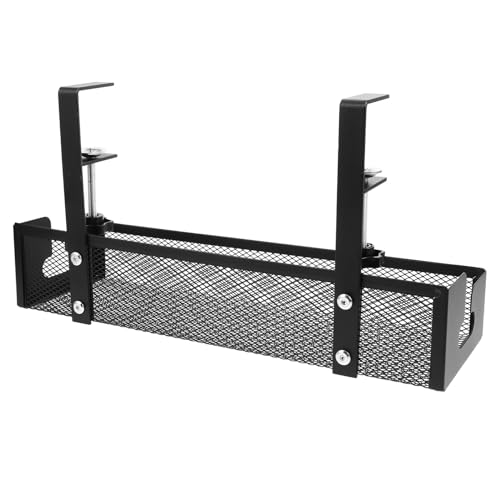 Organizador de cables para escritorio CORHAD 40cm Metal para manejo de cables, rack para accesorios PC, soporte para cables para oficina, ocultador de cables para hogar y juegos