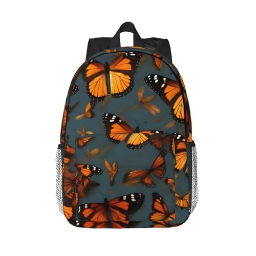 Sac à dos papillons monarques pour aller au bureau ou à l'université avec son PC