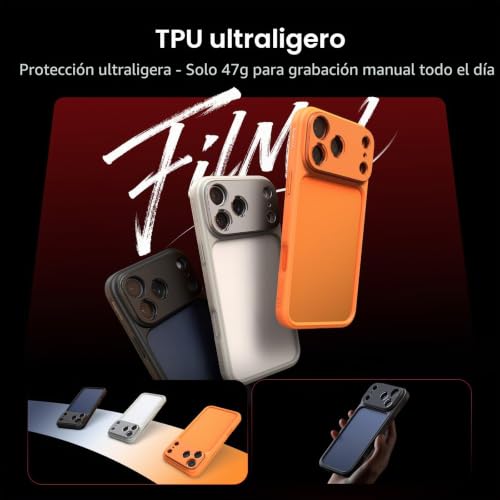Funda Bumper iPhone 17 Pro Max con Placa de Lentes y Adaptador 67mm SmallRig 7