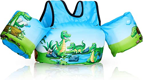 Kids Swim Vest, Jurmikey Toddler Swim Vest Jacket For 20-60 Pounds Boys & Girls, Puddle Vest For 2,3,4,5, 6, 7 Years Old, Children’s Training Jumper For Beach Swimming/Pool #TOP1
