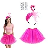 deguisement flamant rose amazon 【Confortable à Porter】Le bandeau est léger et stable, tandis que la jupe en tulle doux assure un port agréable. Idéal pour profiter pleinement de vos fêtes, carnavals ou soirées sans inconfort.
