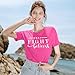 Breast Cancer Shirts for Women Pink Ribbon Breast Cancer Awareness T-Shirt Inspirational Short Sleeve Top