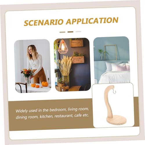 TOYANDONA Wooden Banana Hanger Small Fruit Storage Rack Indoor Desktop Banana Holder Fruit Organizer Stand for Home Kitchen Table Display - Image 9