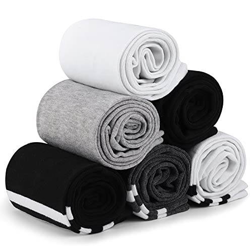 Aneco 6 Pairs Plus Size Over Knee Socks Women Warm Thigh High Stockings For Daily Use, L-Xxl, Mixed Colors #TOP4