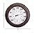 Indoor Outdoor Thermometer - Premium Steel Wall Thermometer Hygrometer for Patio, Wall or Decorative, No Battery Required Hanging Thermometer 8" Round Diameter (Bronze)