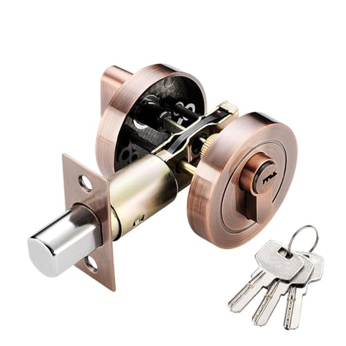 Cerradura de puerta Invisible, interruptor giratorio de doble cara con llaves, cerradura oculta for hogar, oficina, dormitorio, herrajes for puertas de madera(1)