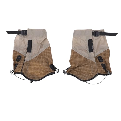 Keenso Low Gaiters,Hook Loop Design Leg Gaiters for Hiking, Cross Country Skiing, Yard Work (M)