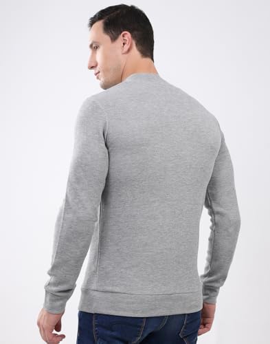 Image of Monte Carlo Mens Regular Fit Full Sleeve Solid T Neck Winter Tshirt (Pack of 1)