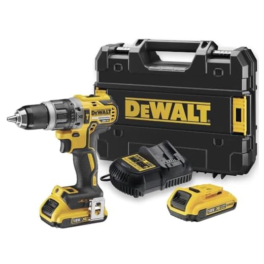 Dewalt Kit Furadeira e Parafusadeira, com Impacto, 1/2 Pol a Bateria 20V Íon de Litio, Brushless, Modelo ‎DCD796D2, Carregador Bivolt