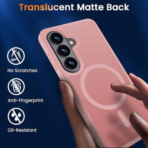 Image of WRJ Magnetic Case for Samsung Galaxy S23 6.1-Inch,Matte Pink