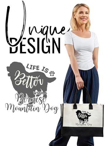 Bolso Tote de Lienzo con Cierre y Correa para Mujer miniatura 2