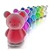 Produktbild MyBeo - LED bunt leuchtendes Teddy Nachtlicht - Stimmungslicht und Orientierungslicht Schlummerlampe - Kinder Schlaflicht - LED-Nachtlampe - 4 Lichtmodi - rot grün blau oder RGB Farbwechsel - BPA Frei