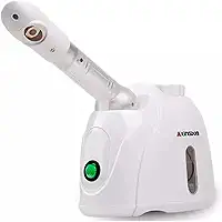 Kingdom Vaporizador Facial com Ozônio, Limpeza e Hidratação Profunda, Tratamento para Pele e Cabelo, Branco