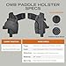 Rounded OWB Paddle Holster Fits: Springfield Echelon FS Holster - RH - Carbon Fiber Black Kydex - Concealment Express - American Made