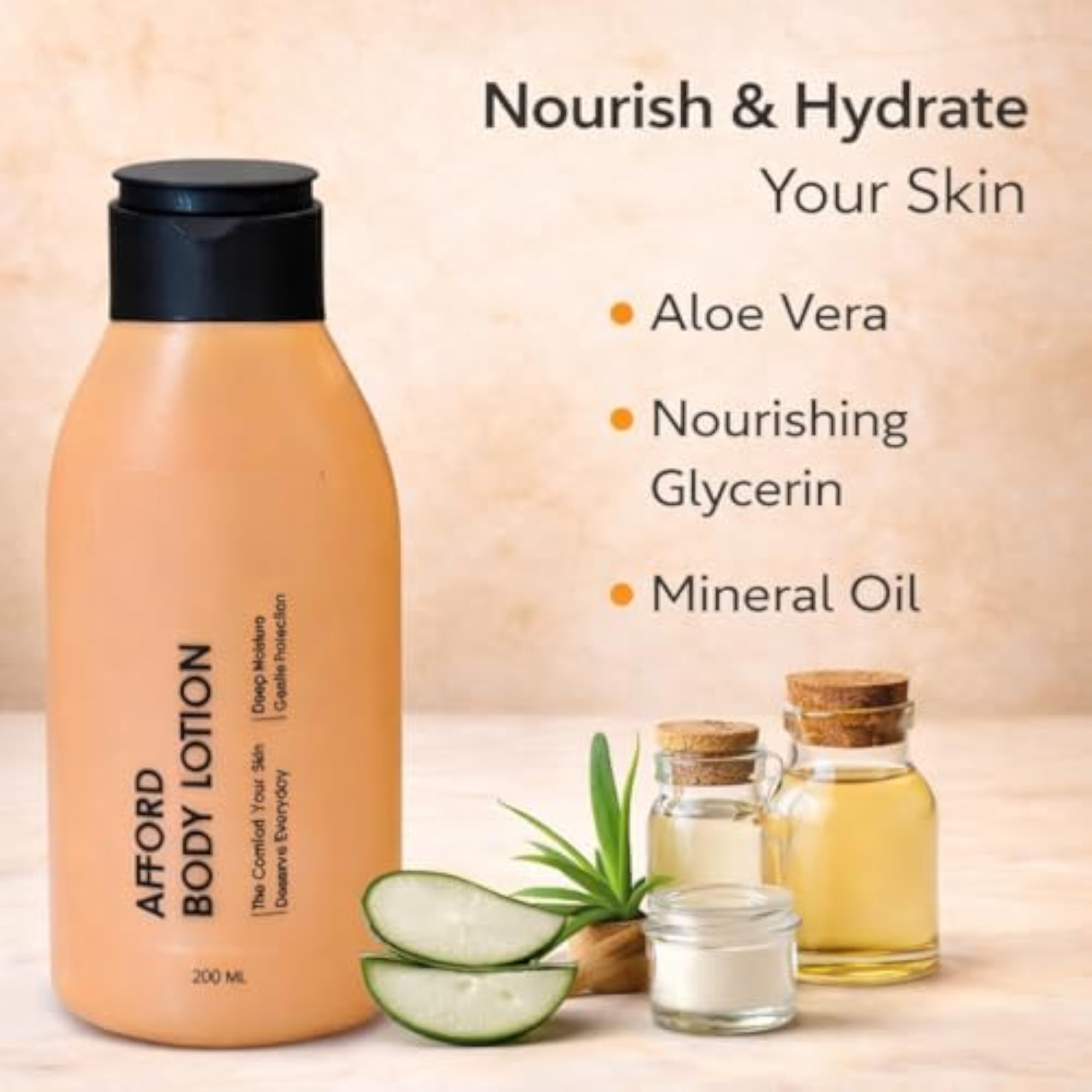 Afford Body Lotion with Aloe Vera & Glycerine