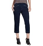 Jag Jeans Women's Marion Straight Crop Comfort Denim Blue Shadow