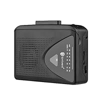 CCYLEZ TON009 Tragbarer Kassettenspieler, AM/FM-Radio, Auto-Stopp Stereo-Kassettenspieler mit 3,5-mm-Kopfhöreranschluss, Einstellbare Lautstärke für Zuhause, Schule, Reisen