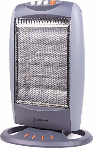 3x Heizstufen Halogen Heizstrahler Standheizer Heizgerät Heizlüfter Schnellheizer mit Oszillationsfunktion energiesparend und geräuscharm Cover