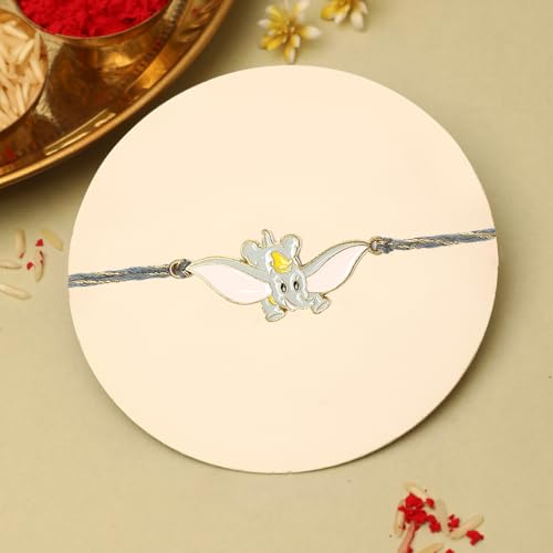 Image of The Purple Tree Cute Kids Rakhi with Roli Chawal and Card (Pack of 1) Rakshabandhan Gift for Kids, Best Rakhi For little Brother