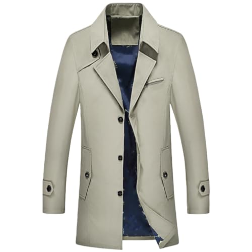 Gabardina coreana contra el frío del entretiempo para hombre elegante