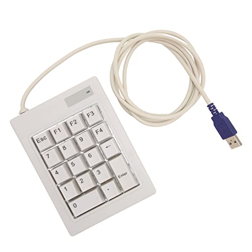 18 Keys Mechanical Numeric Keypad, Mini Numpad Portable Usb Wired Gaming Keypad, Accounting Financial Number Pad, Linear Action Switch, For Finance, Banking, Accounting, Stock Trading, Gaming, Etc. #TOP7