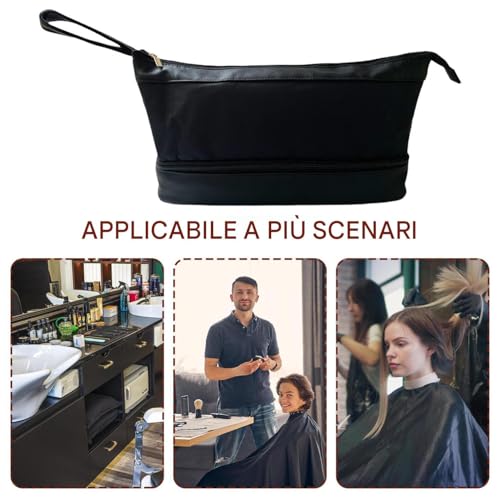 Sac de rangement pour accessoires de coiffure idéal pour le camping et le train