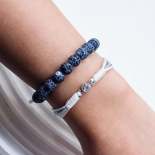 Pulsera tibetana de piedra de nacimiento para protección miniatura 6