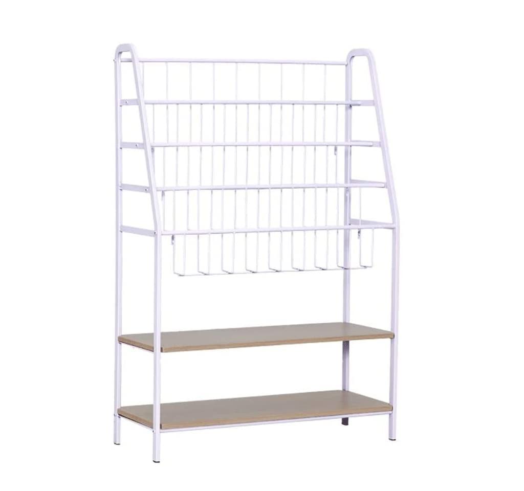 Estante almacenamiento encimera y organizador libros multicapa para oficina y dormitorio