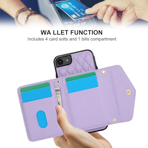 Coque iPhone 7 Plus et 8 Plus Étui Portefeuille Asuwish