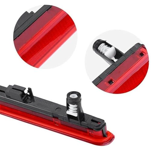 Troisième feu stop pour VW Transporter T5 2003-2015 avec coque rouge de hayon