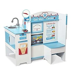 Melissa & Doug Wooden Get Well Doctor Activity Center – Waiting Room, Exam Room, Check-In Area – Toddler Playset… Melissa & Doug Wooden Get Well Doctor Activity Center – Waiting Room, Exam Room, Check-In Area – Toddler Playset…