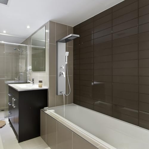 Image of ROVOGO Shower Panel Tower System with 4 Shower Modes, 46.5 inch, No Led Lights