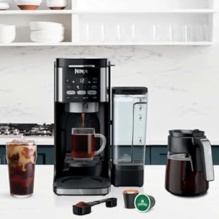 Ninja CFP101 DualBrew Hot & Iced Coffee Maker, Black - (Renewed) Bundle with 2 Year Enhanced Protection Pack