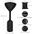 Patio Heater Covers Upgraded with Zipper and Storage Bag,Waterproof,Dustproof,Wind-Resistant,Sunlight-Resistant,Snow-Resistant,Black,95'' Height x 34" Dome x 18.5" Base
