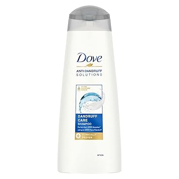 Dove Anti Dandruff Solutions Shampoo 340 ml, Prevents Dandruff & Dry Scalp, Mild Daily Shampoo for Smooth & Frizz Free Hair - For Men & Women