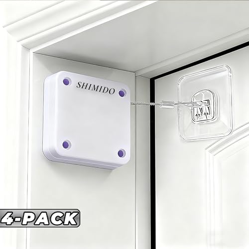 image for SHIMIDO Upgraded Retractable Automatic Door Closer - Tool-Free Install