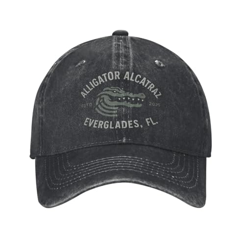 Casquette de baseball Alcatraz delavee contre le soleil style retro alligator confortable