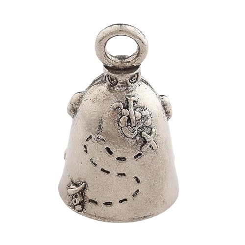 Image of Guardian Bell Good Luck Bell w /Keyring & Black Velvet Bag | Motorcycle Bell | Lead-Free Pewter | Made in USA