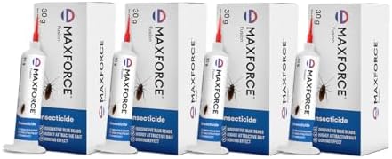Maxforce Fusion Cockroach Killer Gel 30g (Pack of 4), Ready-to-Use Roach Bait | Strong Anti Roach Treatment for German & American Cockroaches | Professional Home & Kitchen Pest Control