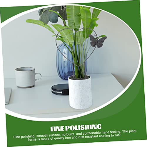 OFFSCH 2St pflanzenrankhilfen pflanzenstützen Kletterhilfe für Pflanzen Herz rankhilfe Gurkenpflanze zimmerpflanzen Klettergerüste für Orchideen Pflanzengitter für drinnen Ranke Anlage – Bild 3